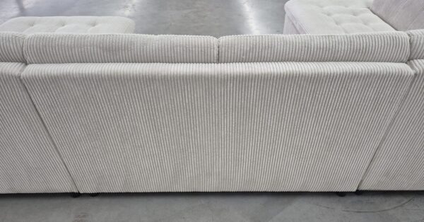 U - Lounge - Rib Stof - Beige - Rechts - Nieuw: 1249,- - Afbeelding 20