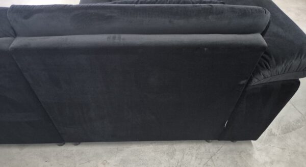 U - Lounge - Velvet - Zwart - Links - Nieuw: 1299,- - Afbeelding 8